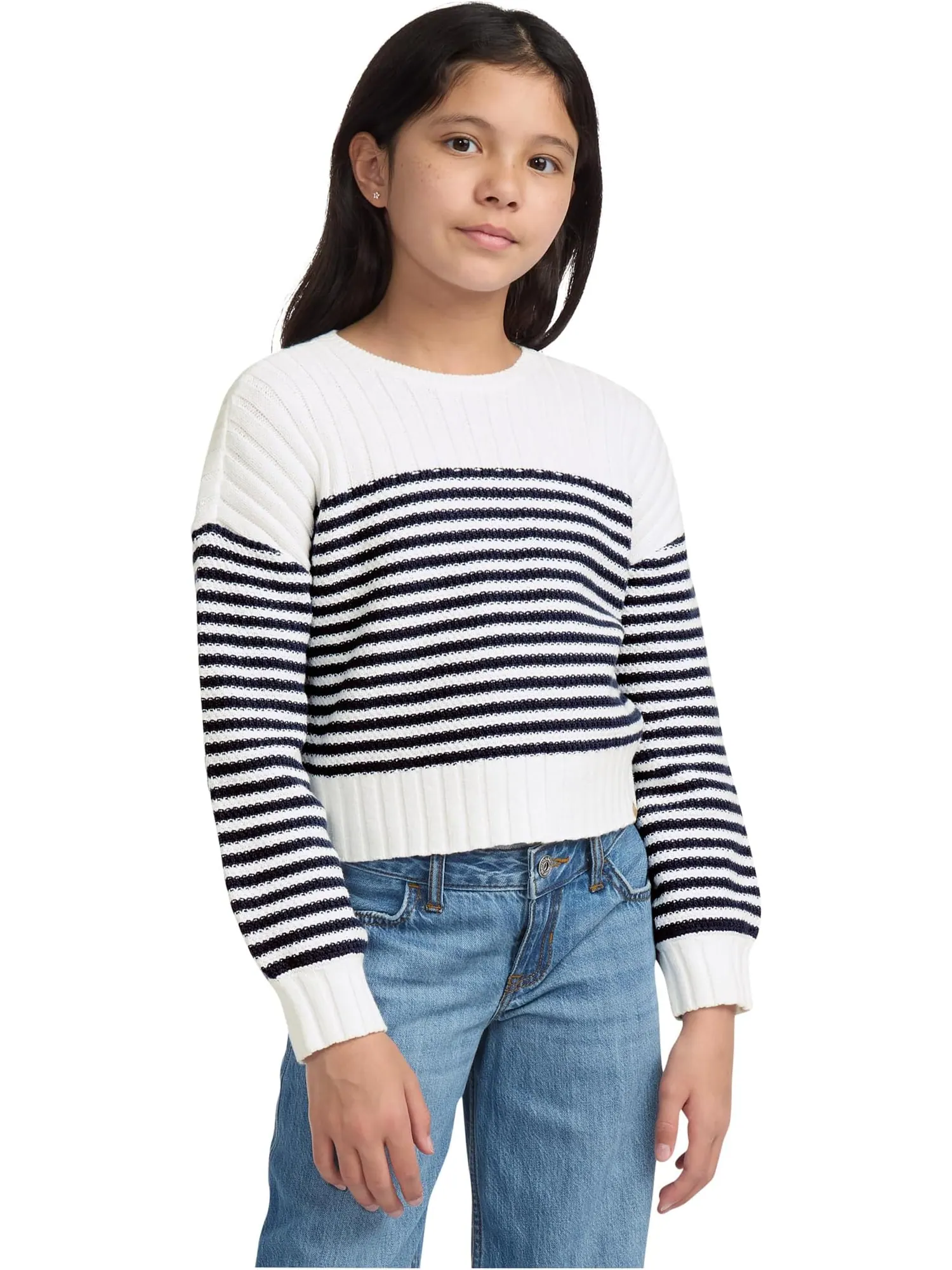 Свитер abercrombie kids Slash Neck Sweater — изображение 1 из 3, яркий белый