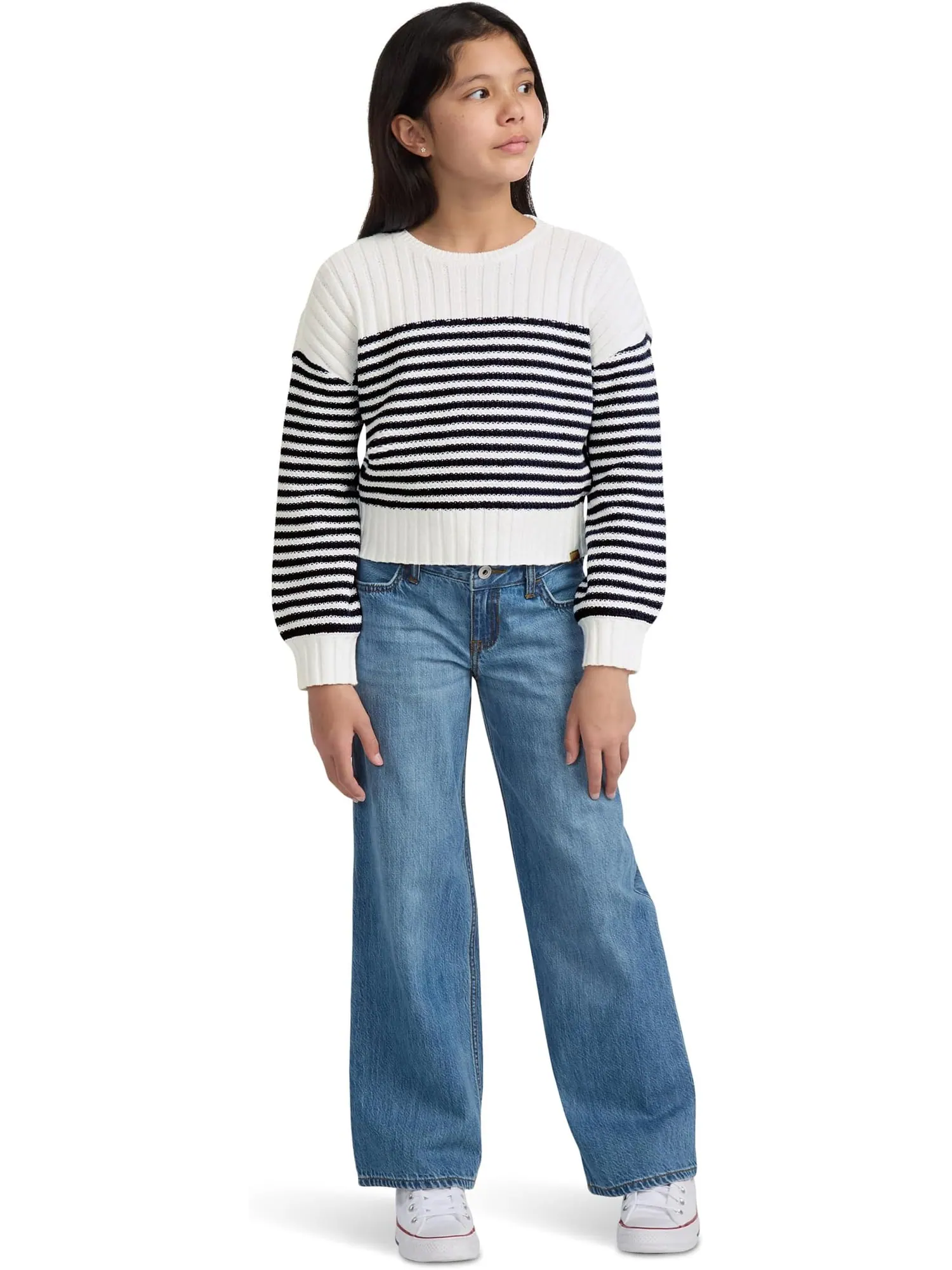 Свитер abercrombie kids Slash Neck Sweater — изображение 2 из 3, яркий белый