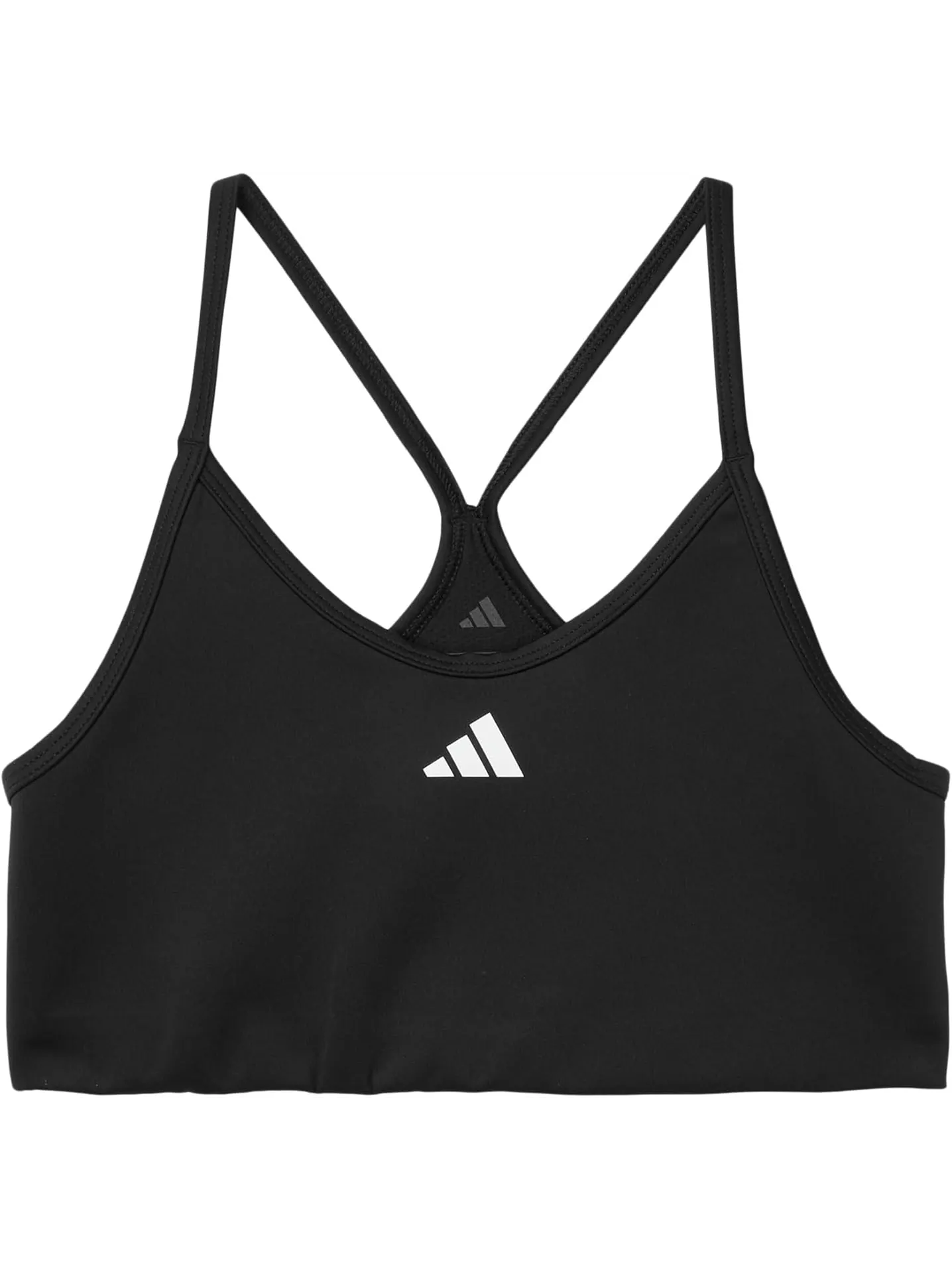 Бюстгальтер с Y-образной спинкой и подкладкой adidas Kids — изображение 1 из 2, черный