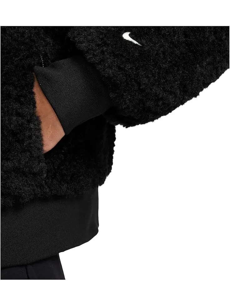 Женская куртка-бомбер Nike Sportswear Essential Fur — изображение 3 из 3, черный