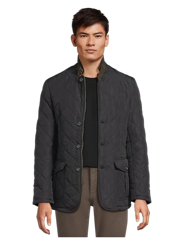 Мужская стеганая куртка Barbour Lutz — изображение 1 из 5, темно-синий