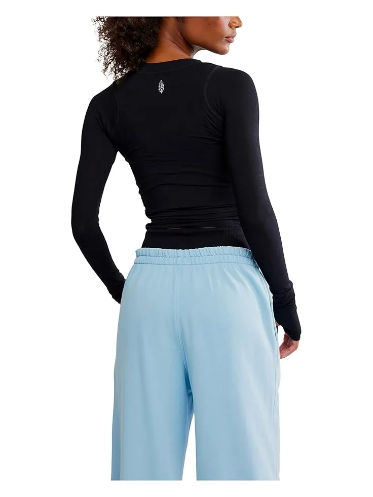 Женская блузка FP Movement Tempo Ruched Long Sleeve — изображение 3 из 5, черный