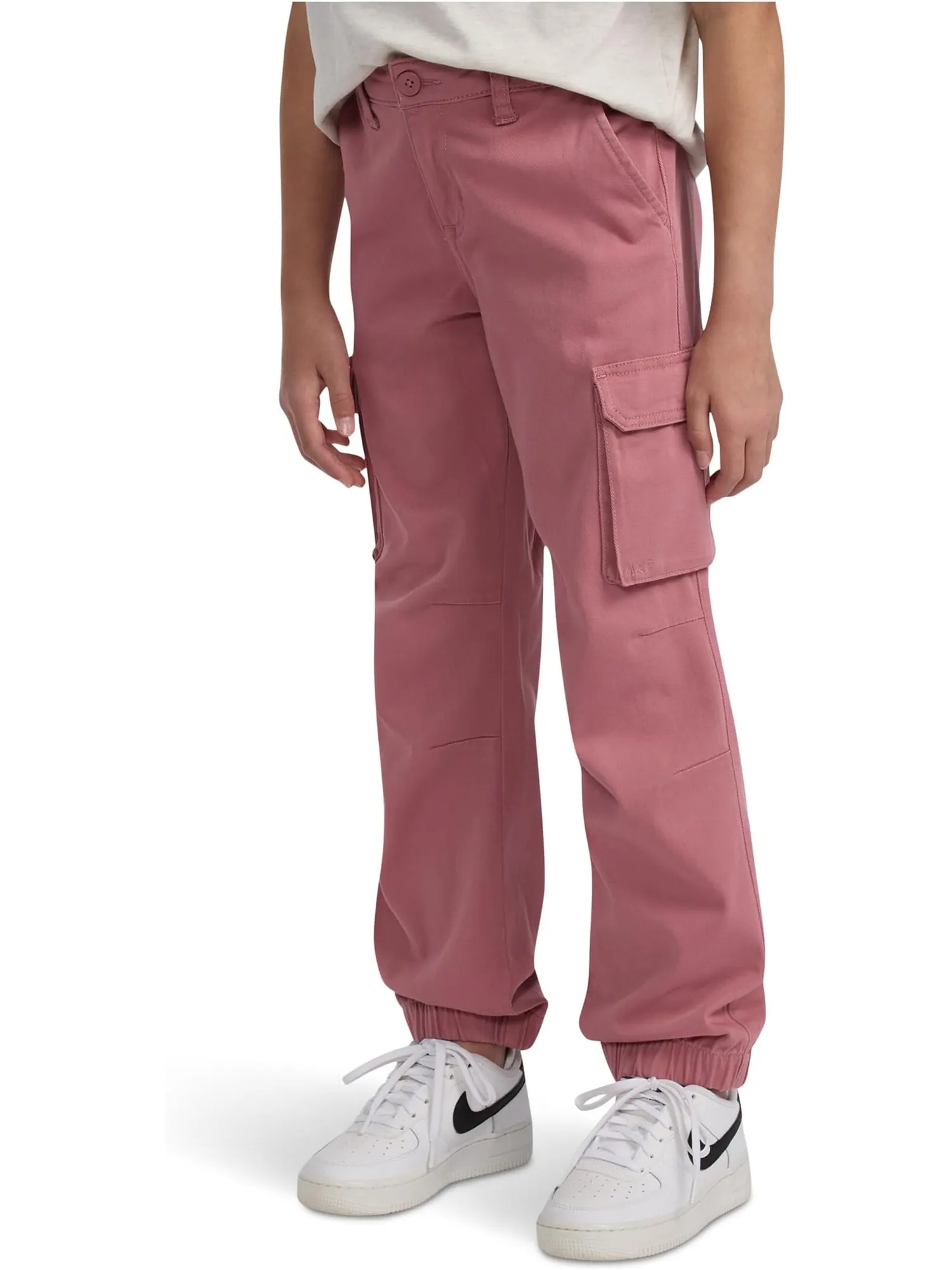 Брюки abercrombie kids Elevated Cargo Jogger — изображение 1 из 3, розовый