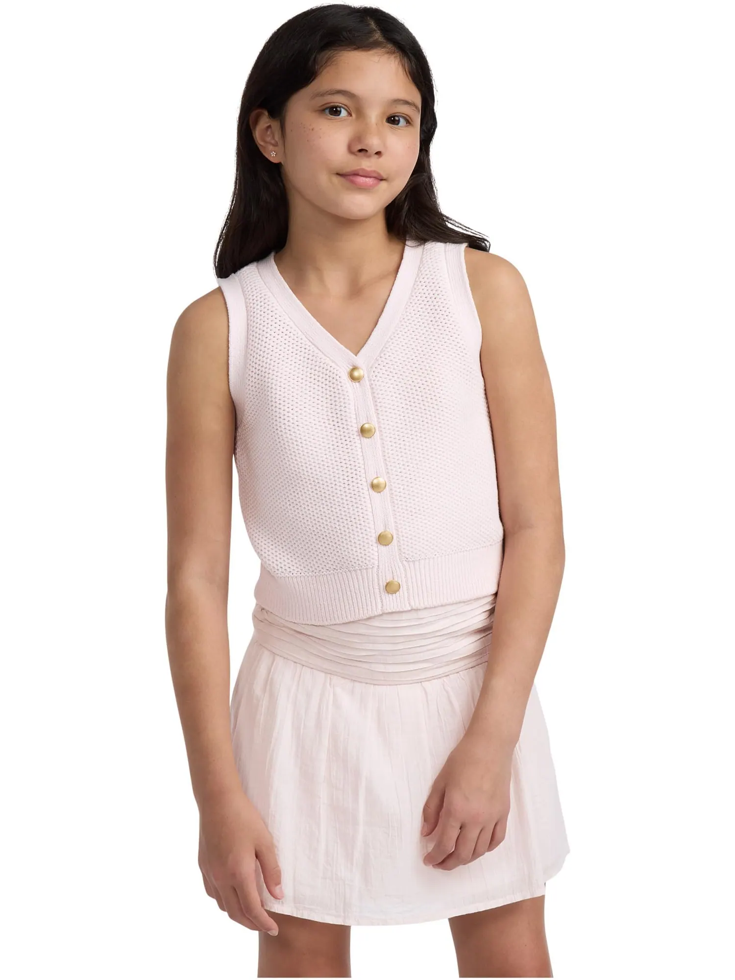 Свитер abercrombie kids Sweater Vest — изображение 3 из 3, пыльно-лиловый