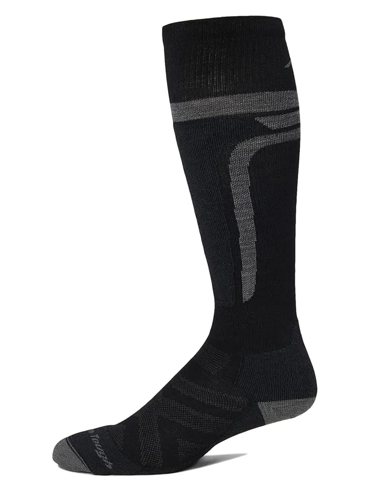 Мужские носки Darn Tough Vermont Edge OTC Midweight With Cushion W/ Padded Shin — изображение 1 из 1, черный