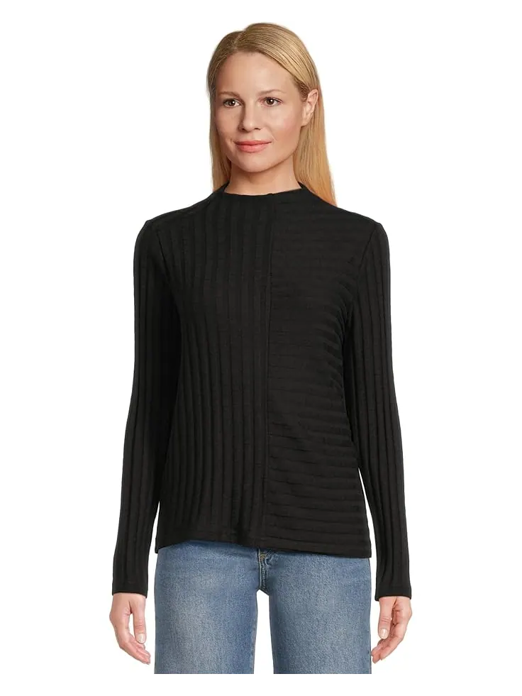Женская блузка Michael Stars Asher Mock Neck — изображение 1 из 5, черный