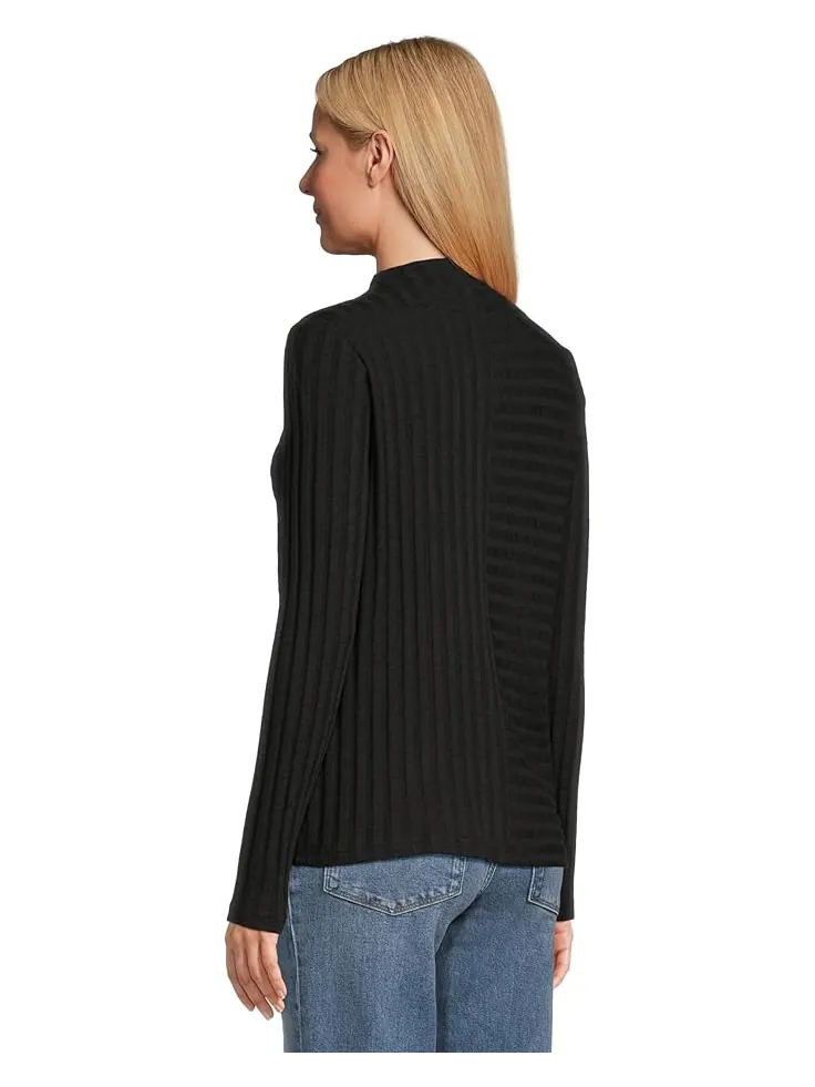 Женская блузка Michael Stars Asher Mock Neck — изображение 3 из 5, черный