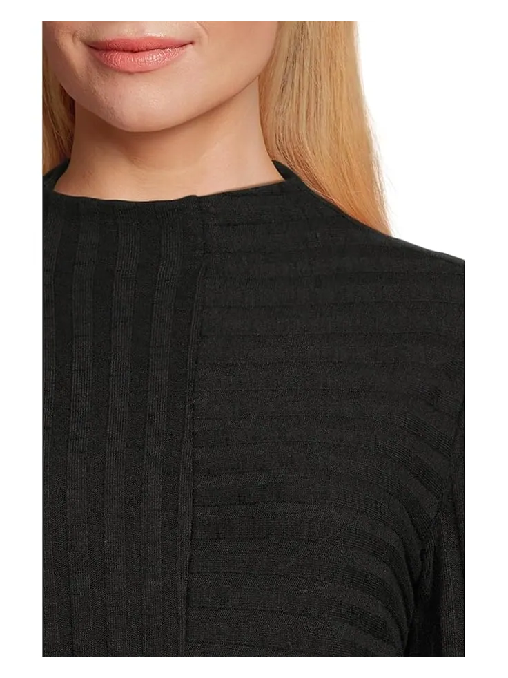 Женская блузка Michael Stars Asher Mock Neck — изображение 4 из 5, черный