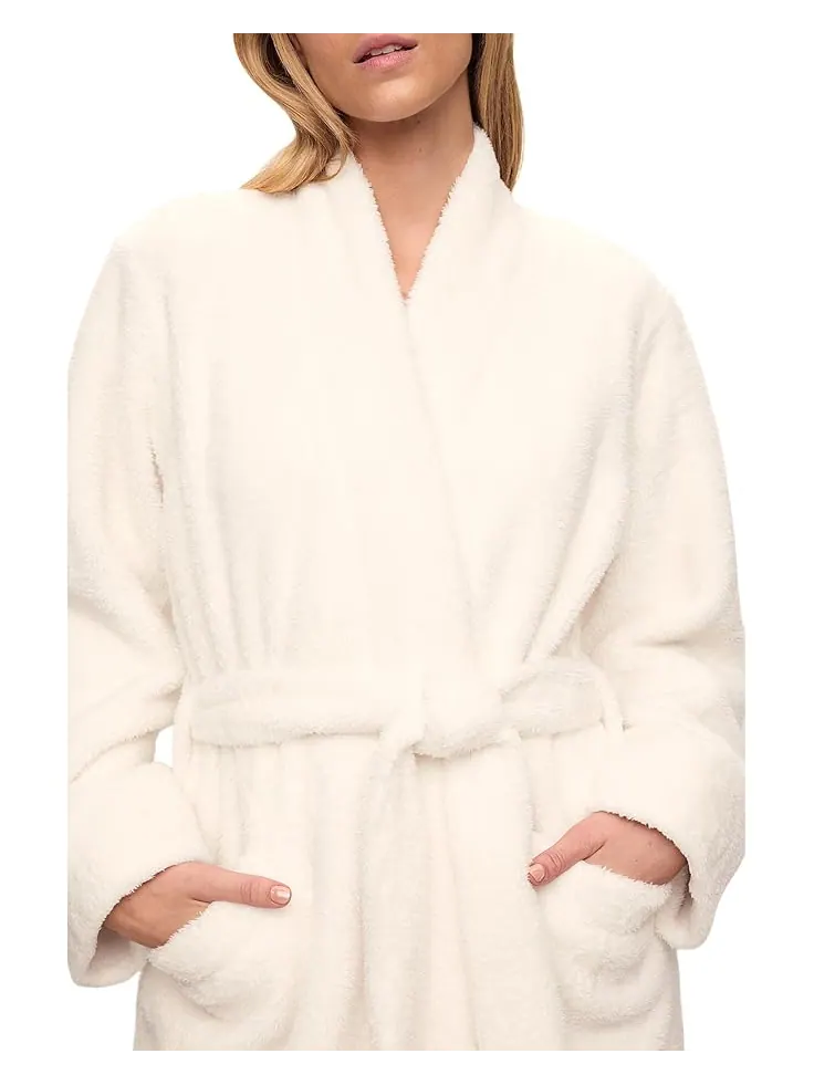 Женский халат Eberjey Renewplush Long — изображение 3 из 3, белый