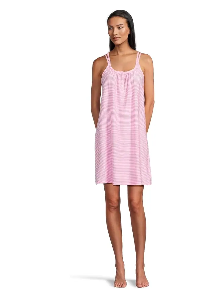 Женский халат Lauren Ralph Lauren Knit Double Strap Button Neck — изображение 1 из 4, розовый