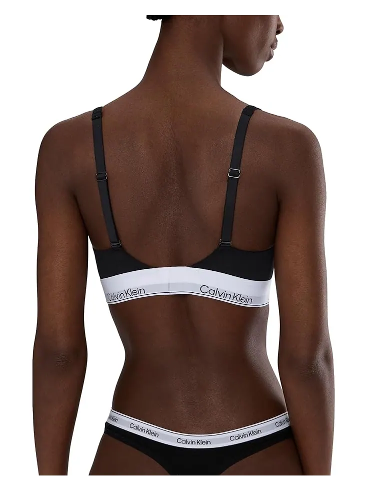 Женский бюстгальтер-бралетт Calvin Klein Icon Cotton Modal Unlined Triangle Calvin Klein Underwear — изображение 3 из 4