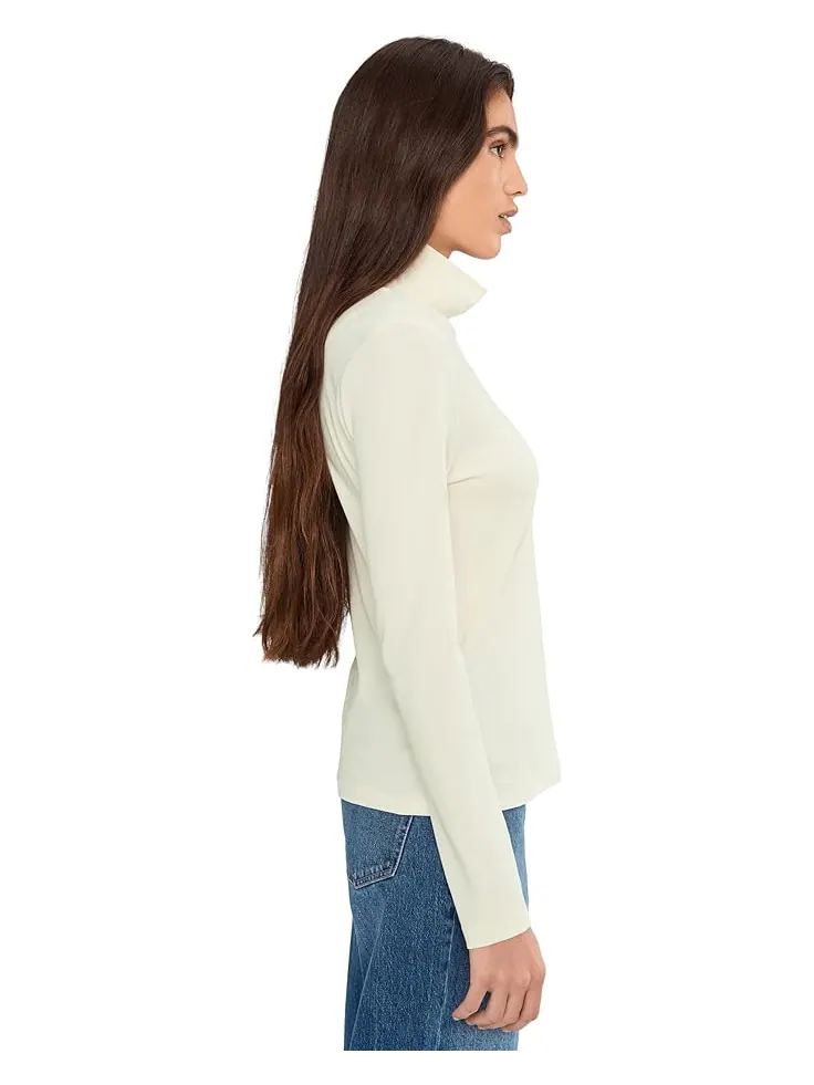 Женская футболка-водолазка L.L.Bean Signature Lightweight Cotton — изображение 3 из 5, парусный