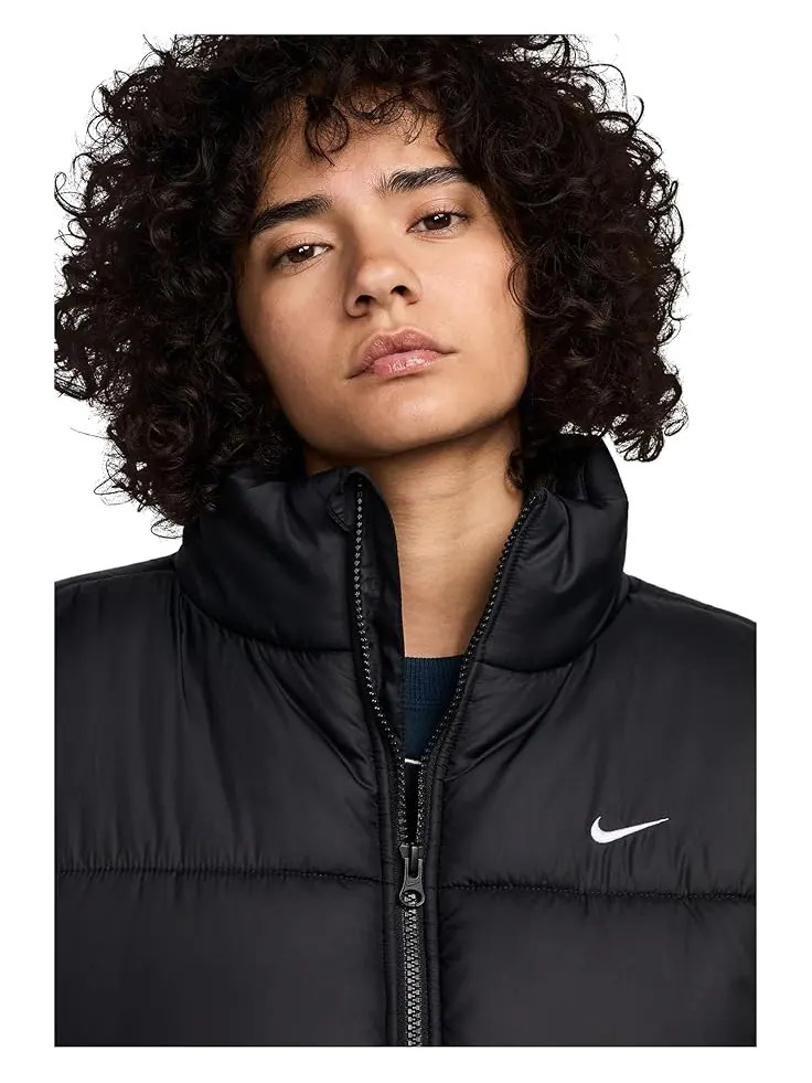 Женская классическая жилетка Nike Sportswear Therma-Fit Synthetic Fill — изображение 3 из 5, черный/белый