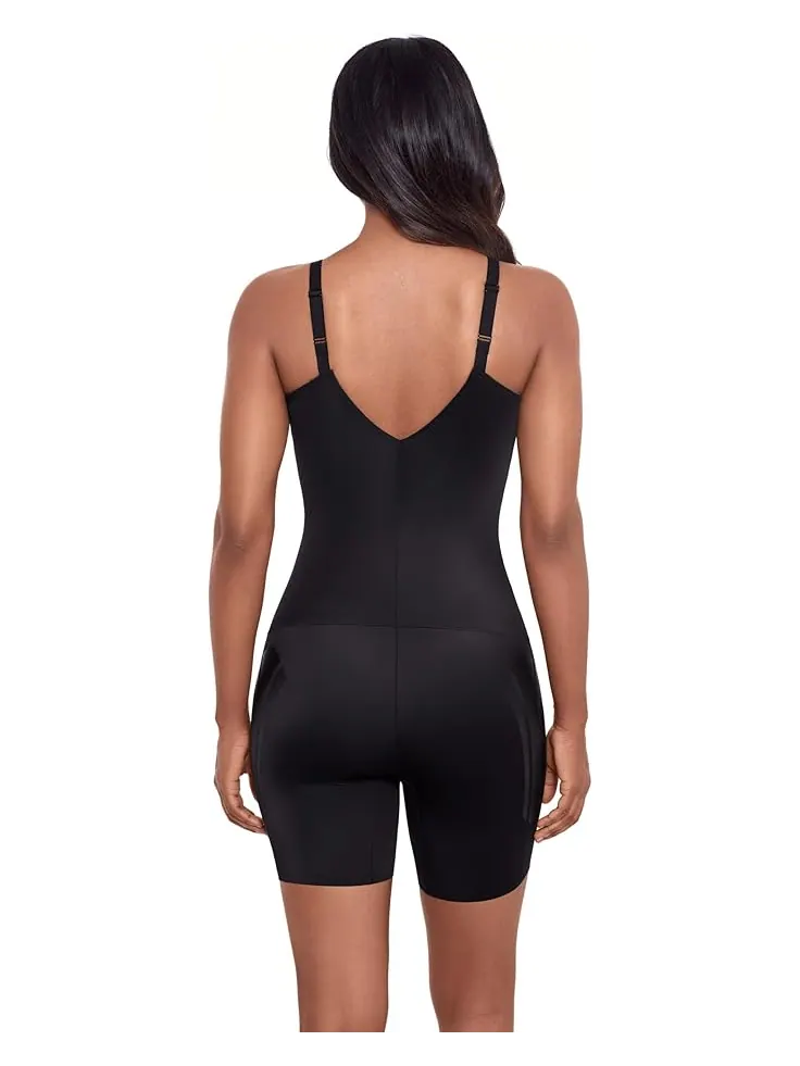 Женское корректирующее белье Miraclesuit Modern Miracle Thigh Slimmer Bodysuit 2562 Miraclesuit Shapewear, черный