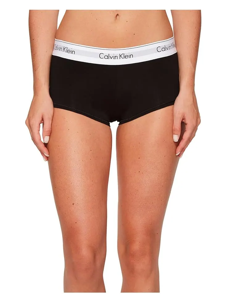 Женские трусы-шорты Calvin Klein Modern Cotton Calvin Klein Underwear — изображение 1 из 5, черный