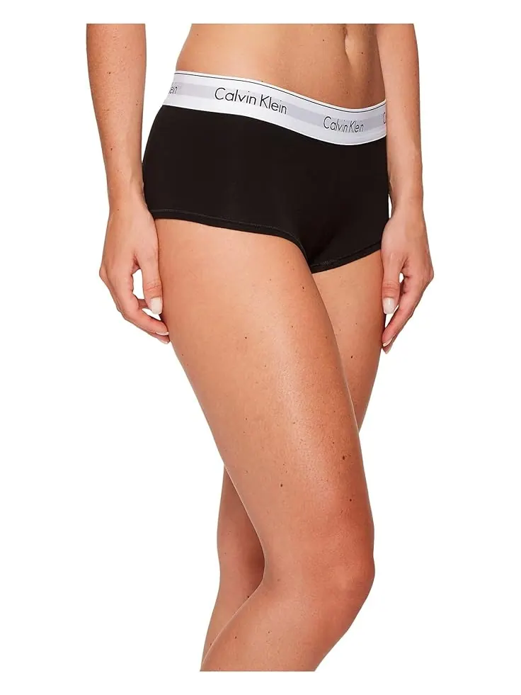 Женские трусы-шорты Calvin Klein Modern Cotton Calvin Klein Underwear — изображение 4 из 5, черный