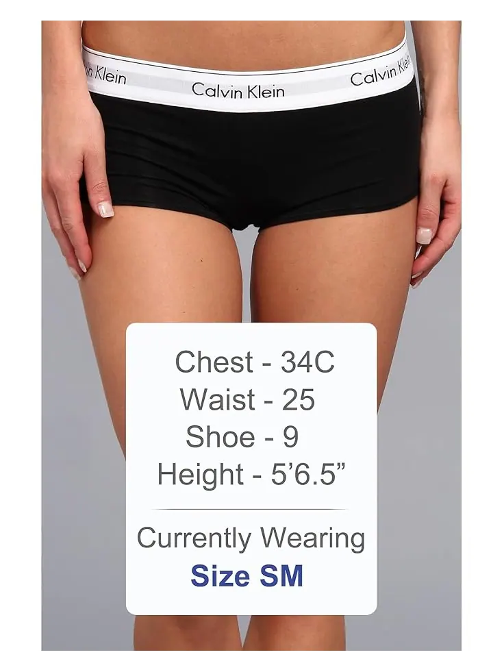 Женские трусы-шорты Calvin Klein Modern Cotton Calvin Klein Underwear — изображение 5 из 5, черный