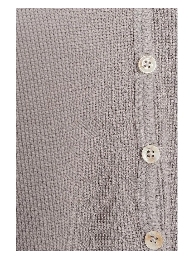 Женский кардиган Mod-o-doc Long Sleeve Slim — изображение 5 из 5, серебристый
