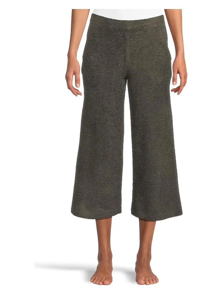 Женские укороченные брюки Barefoot Dreams Cozychic Lite Textured Crop — изображение 1 из 5, мох