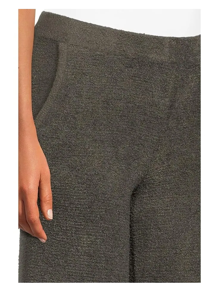Женские укороченные брюки Barefoot Dreams Cozychic Lite Textured Crop — изображение 4 из 5, мох