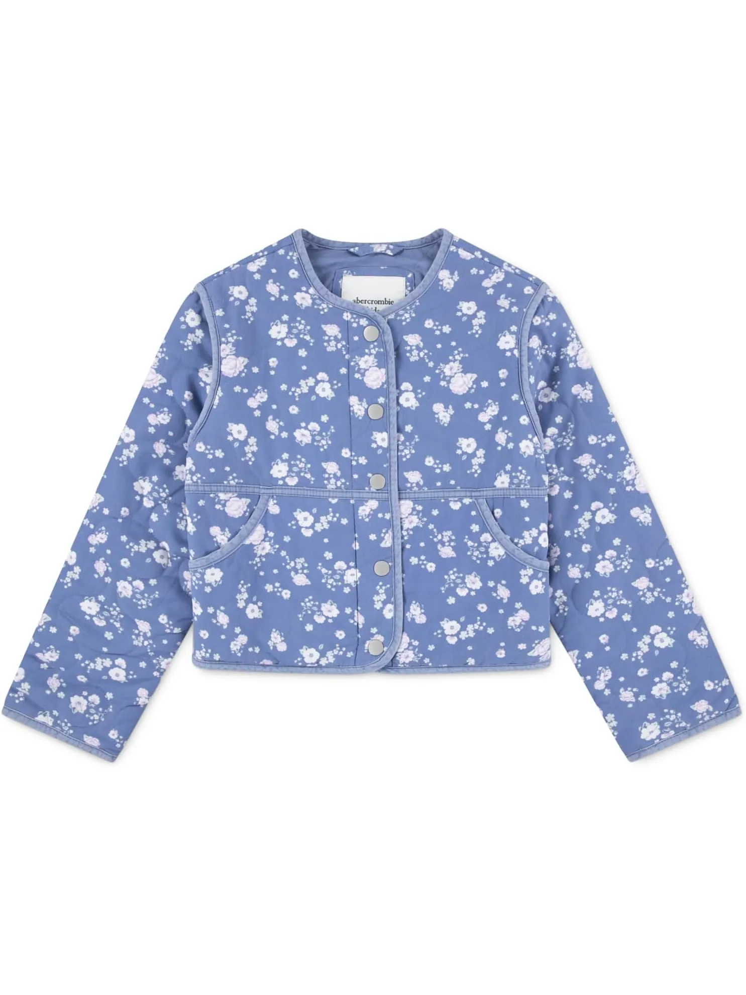 Стеганая куртка-подкладка abercrombie kids — изображение 1 из 4, синий