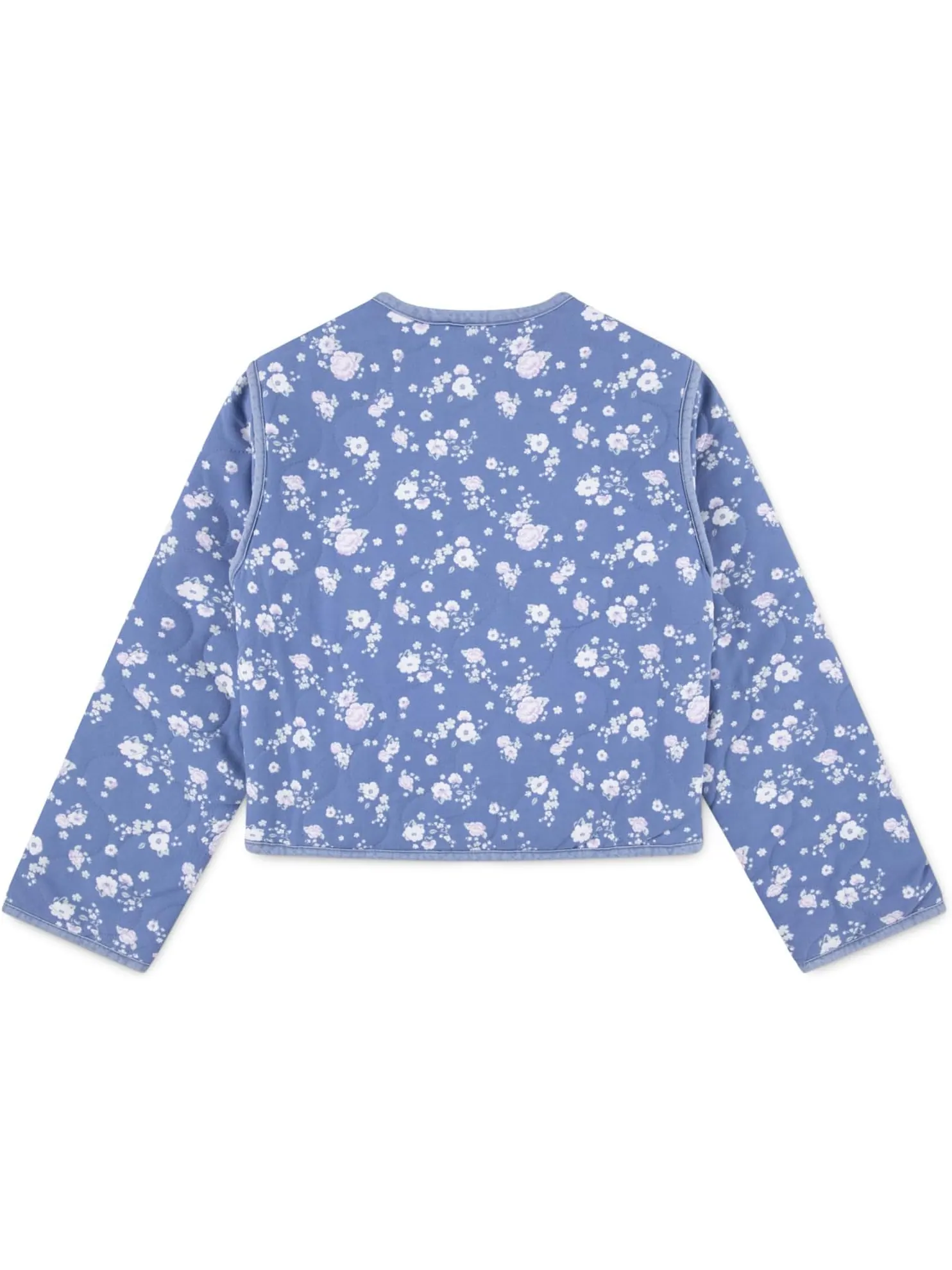 Стеганая куртка-подкладка abercrombie kids — изображение 2 из 4, синий