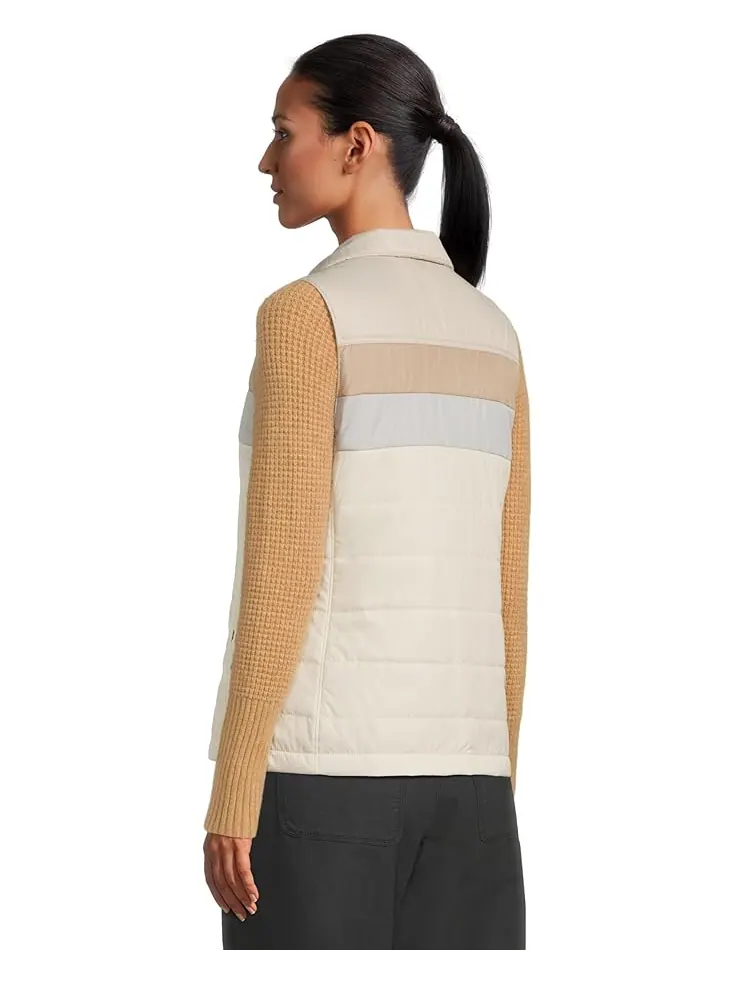Женская стеганая жилетка L.L.Bean Mountain Classic Color-Block — изображение 3 из 5, выбеленный
