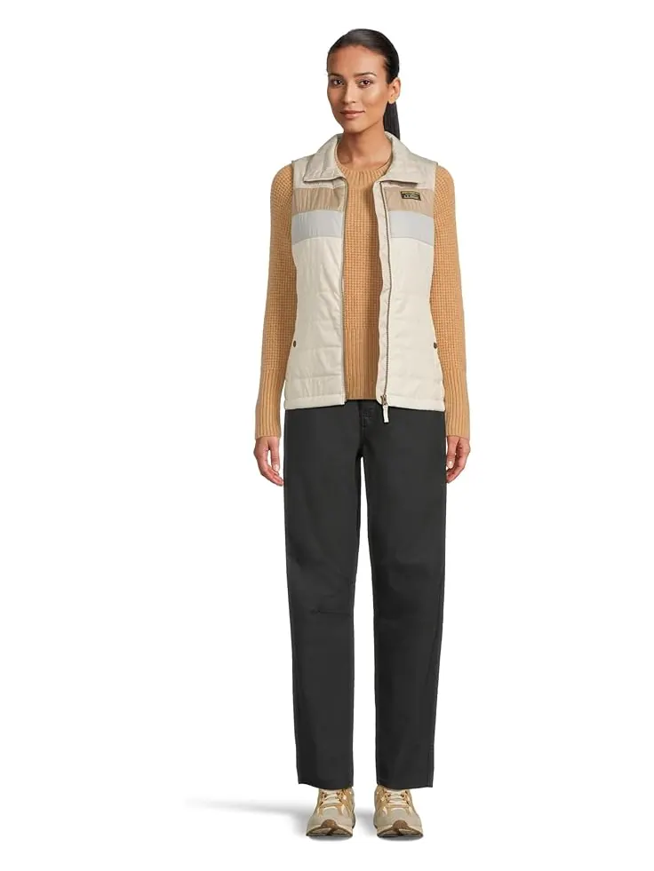 Женская стеганая жилетка L.L.Bean Mountain Classic Color-Block — изображение 5 из 5, выбеленный