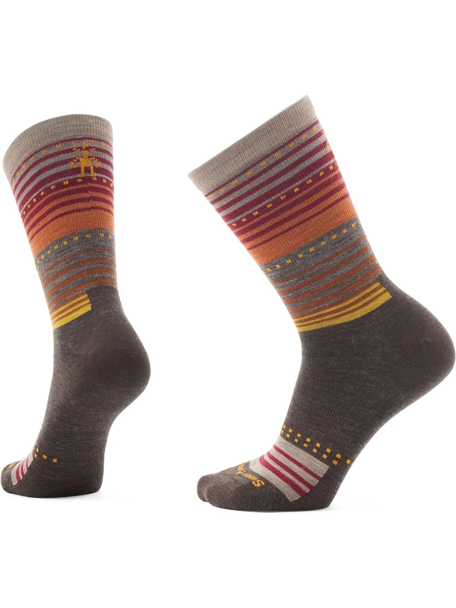 Носки Smartwool Unisex Everyday Stitch Stripe Crew Socks — изображение 1 из 1, орех