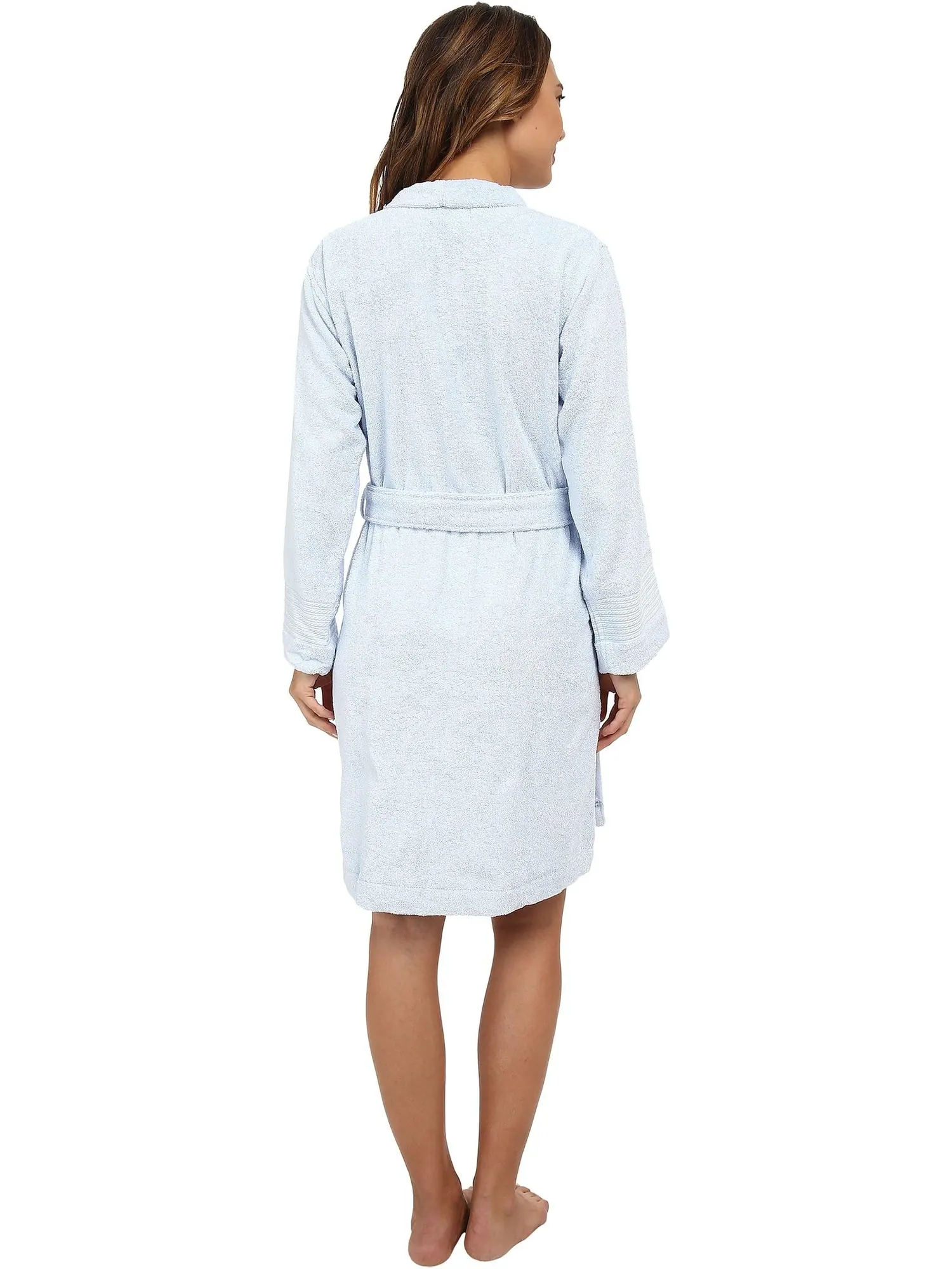 Женский махровый халат Greenwich Woven Lauren Ralph Lauren — изображение 3 из 5, синий