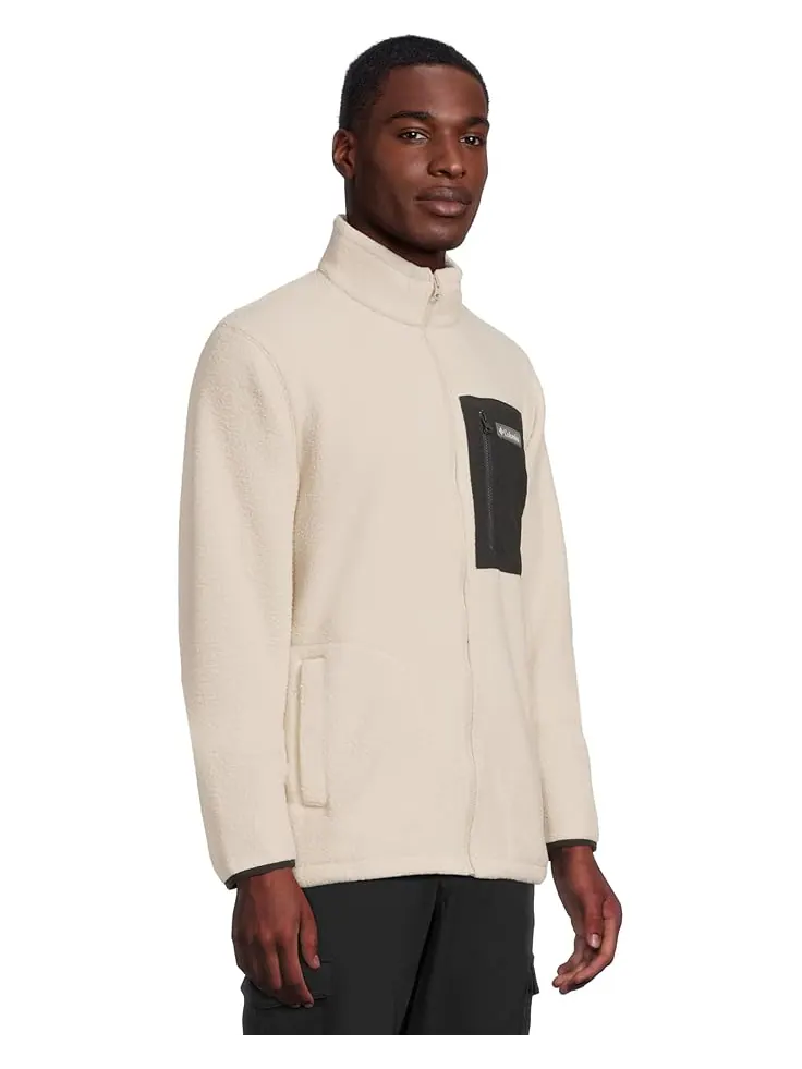 Мужская флисовая куртка Columbia Jasper Ridge Pebbled Full Zip — изображение 2 из 5, темный/черный