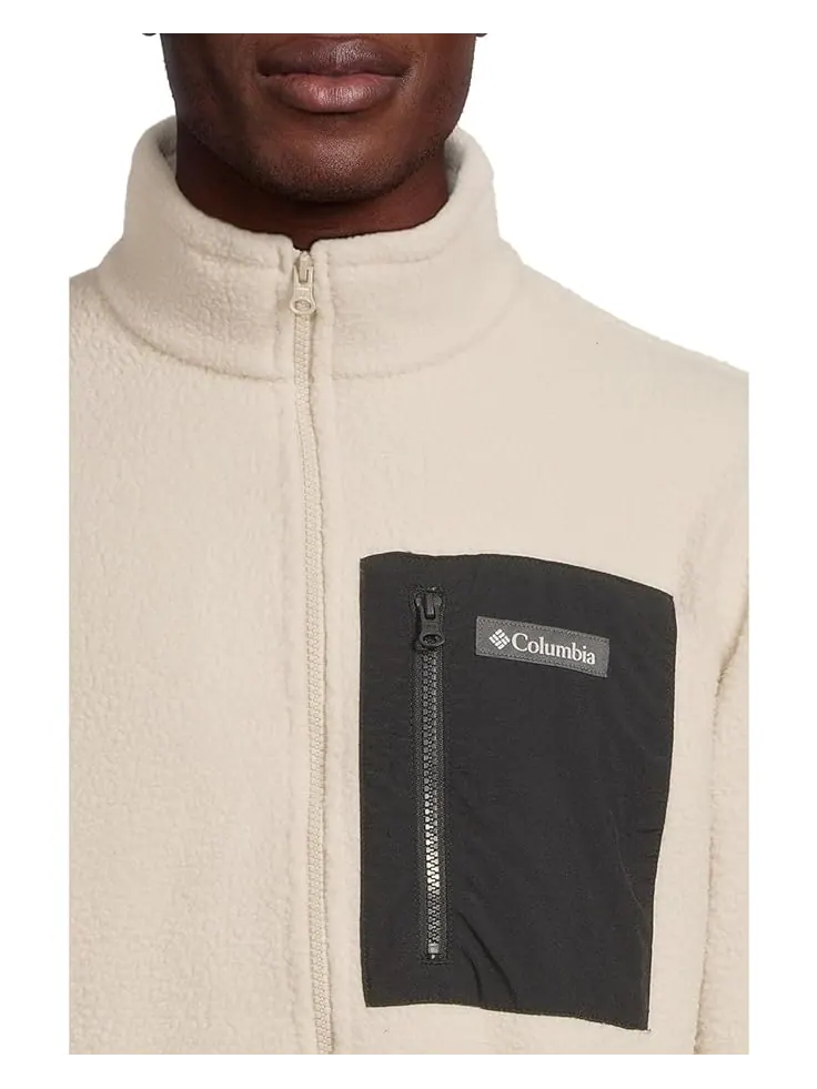 Мужская флисовая куртка Columbia Jasper Ridge Pebbled Full Zip — изображение 4 из 5, темный/черный