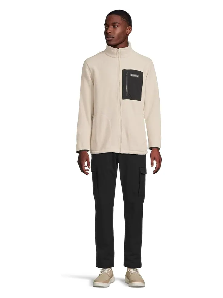 Мужская флисовая куртка Columbia Jasper Ridge Pebbled Full Zip — изображение 5 из 5, темный/черный