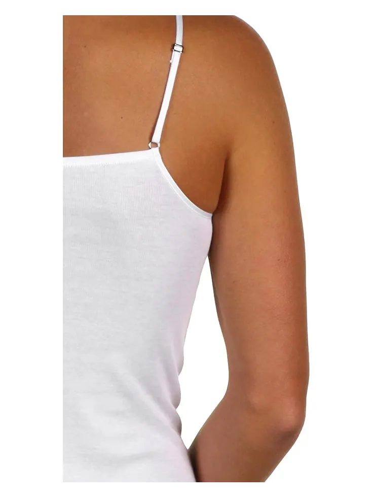 Женское белье Hanro Moments Spaghetti Camisole — изображение 6 из 6, белый