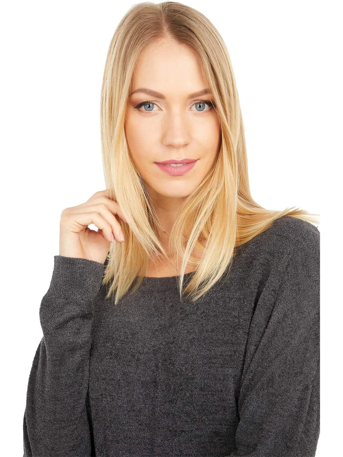 Свитер Barefoot Dreams Women's Cozychic Ultra Lite Slouchy Pullover — изображение 4 из 5, угольный