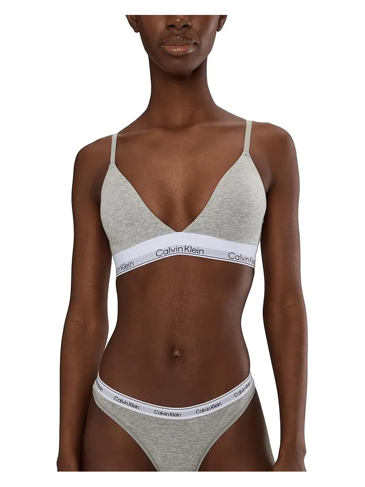 Женский бюстгальтер-бралетт Calvin Klein Icon Cotton Modal Calvin Klein Underwear — изображение 1 из 4, серый