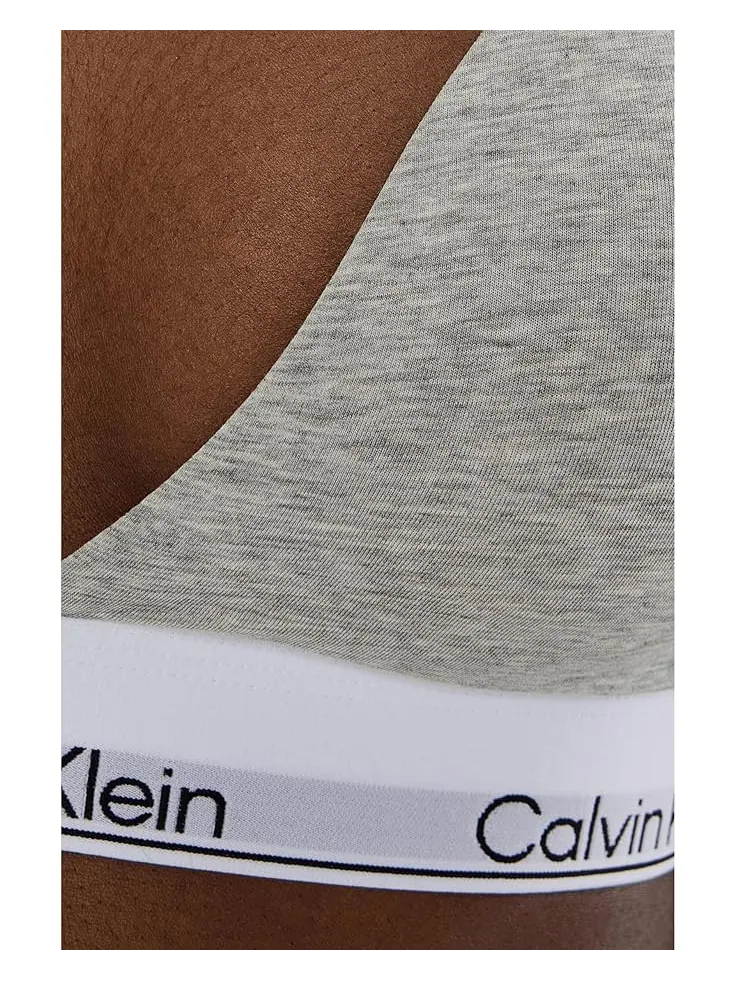 Женский бюстгальтер-бралетт Calvin Klein Icon Cotton Modal Calvin Klein Underwear — изображение 4 из 4, серый