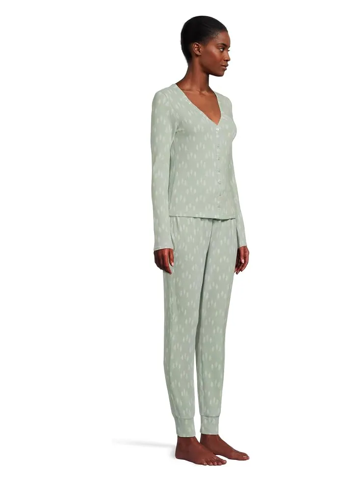 Женский домашний костюм HONEYDEW Cabin Comfort Cardigan & Pants — изображение 2 из 4, мятный
