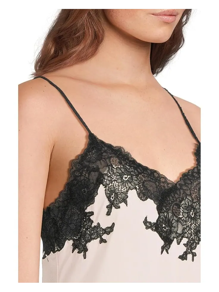 Женская пижама Natori Enchant Chemise Length 34" — изображение 4 из 5, розовый/черный