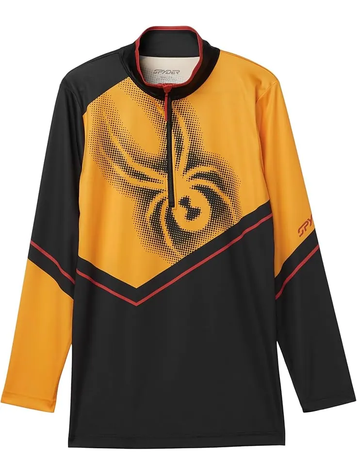 Детская толстовка Spyder Ryder 1/2 Zip (Big Kid) Spyder Kids — оранжевый