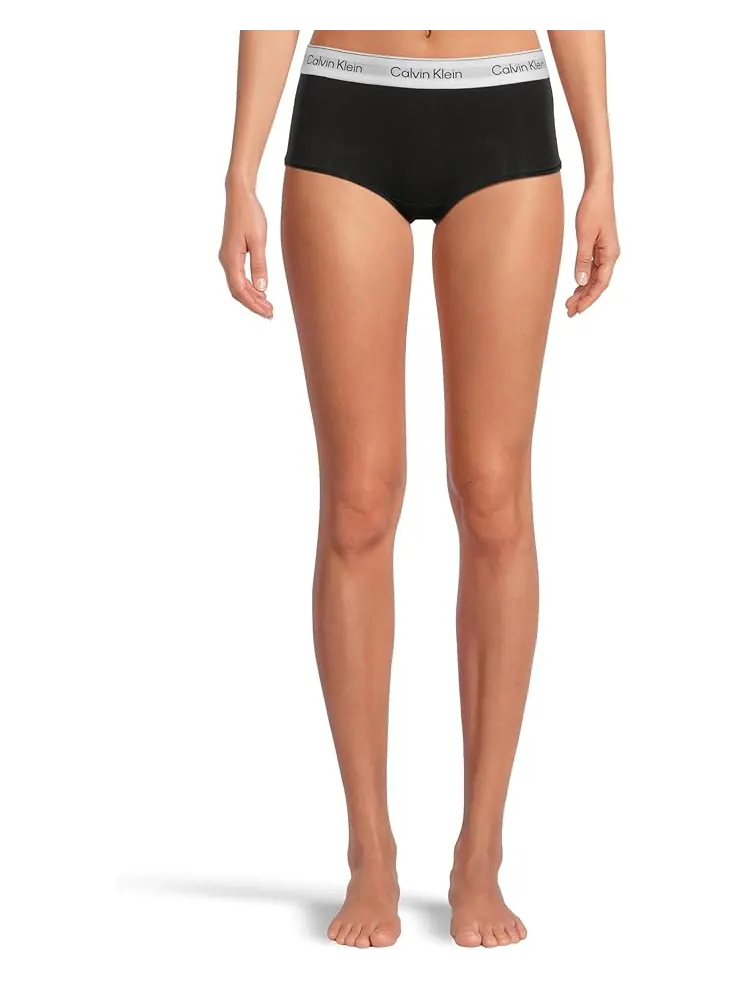 Женские трусы-шорты Calvin Klein Icon Cotton Modal Calvin Klein Underwear — изображение 1 из 3, черный