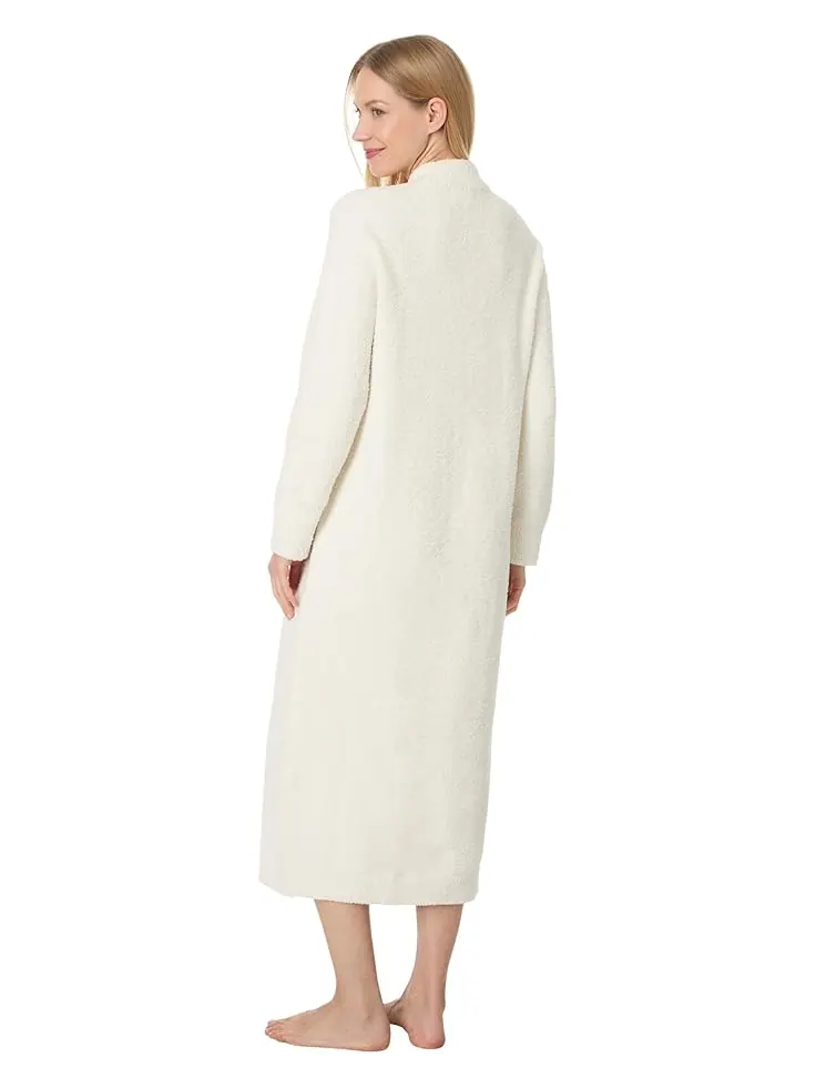 Женский халат для отдыха Barefoot Dreams Cozychic Full Zip V-Neck — изображение 2 из 3, бежевый