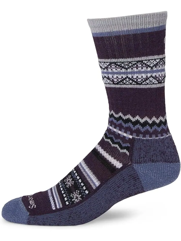 Унисекс носки Smartwool Everyday Snowed In Sweater Crew — изображение 1 из 1, фиолетовый