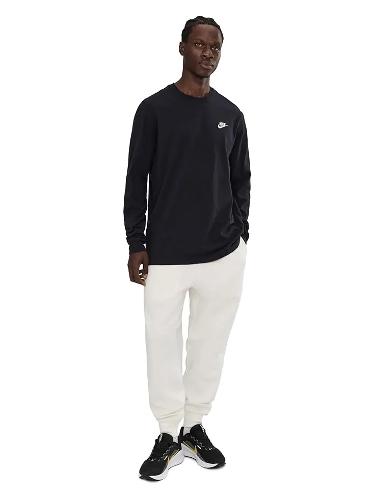 Мужская футболка Nike NSW Long Sleeve Embroidered Futura — изображение 2 из 5, черный/белый