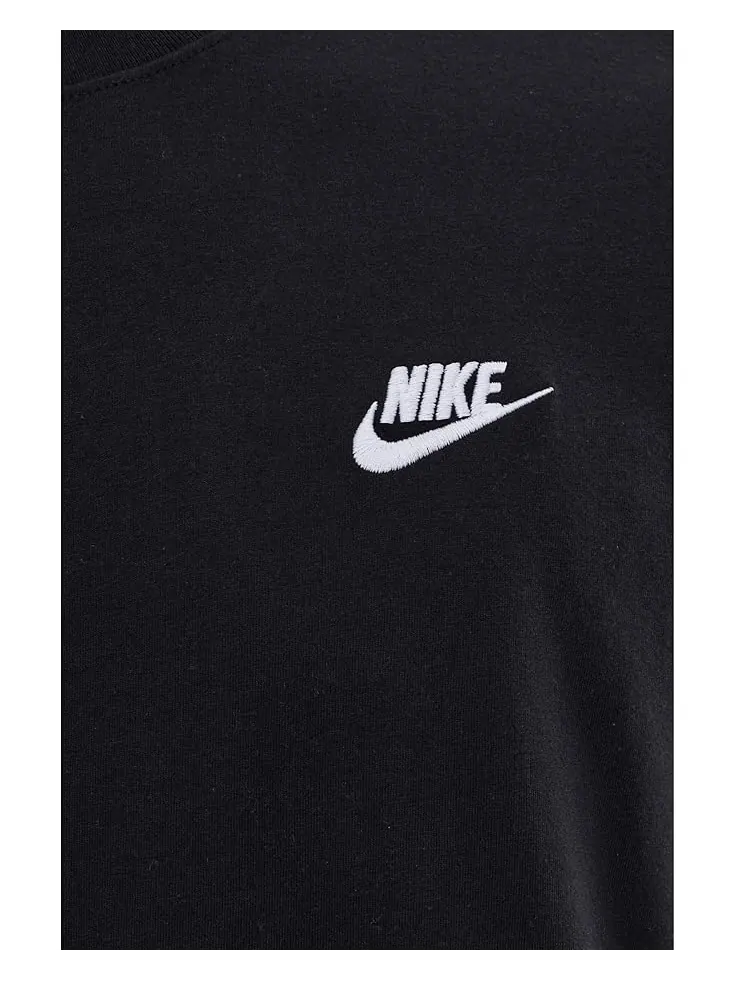 Мужская футболка Nike NSW Long Sleeve Embroidered Futura — изображение 5 из 5, черный/белый
