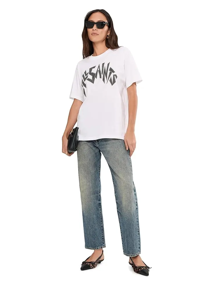 Женская футболка AllSaints Zinc Bf — изображение 2 из 5, белый