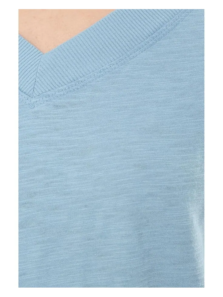 Женская футболка Mod-o-doc 3/4 Sleeve Wide V-Neck Boxy — изображение 5 из 5, иней