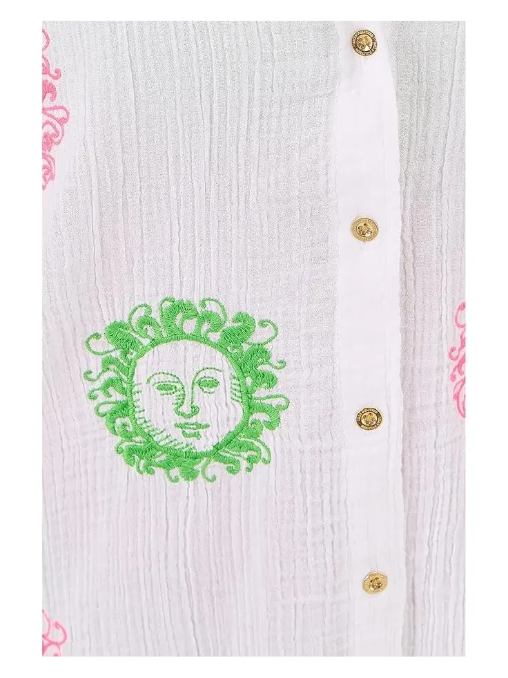 Women's Lilly Pulitzer Kwitney Embroidered Long — изображение 5 из 5, белый