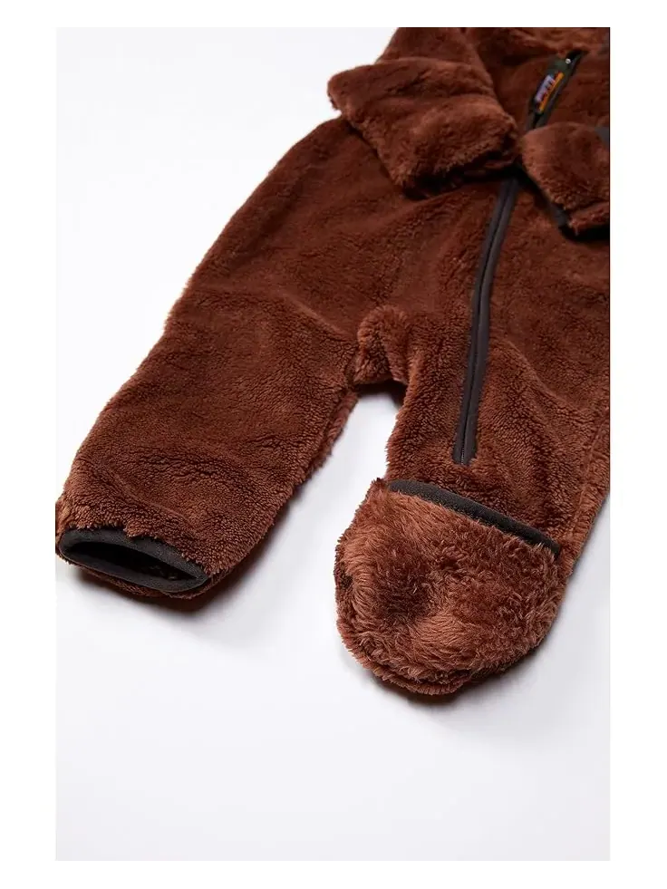 Флисовый комбинезон с высоким ворсом (для младенцев) L.L.Bean Kids — изображение 3 из 3, темный ячмень