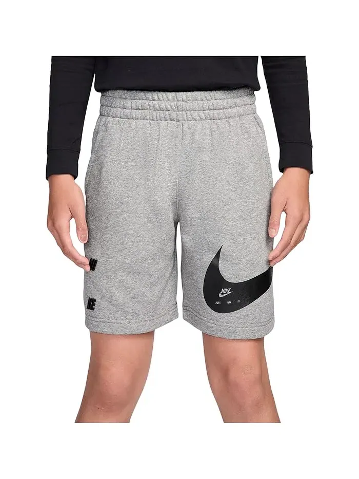 Шорты из футера спортивные Nike Kids — изображение 1 из 4, темный серый